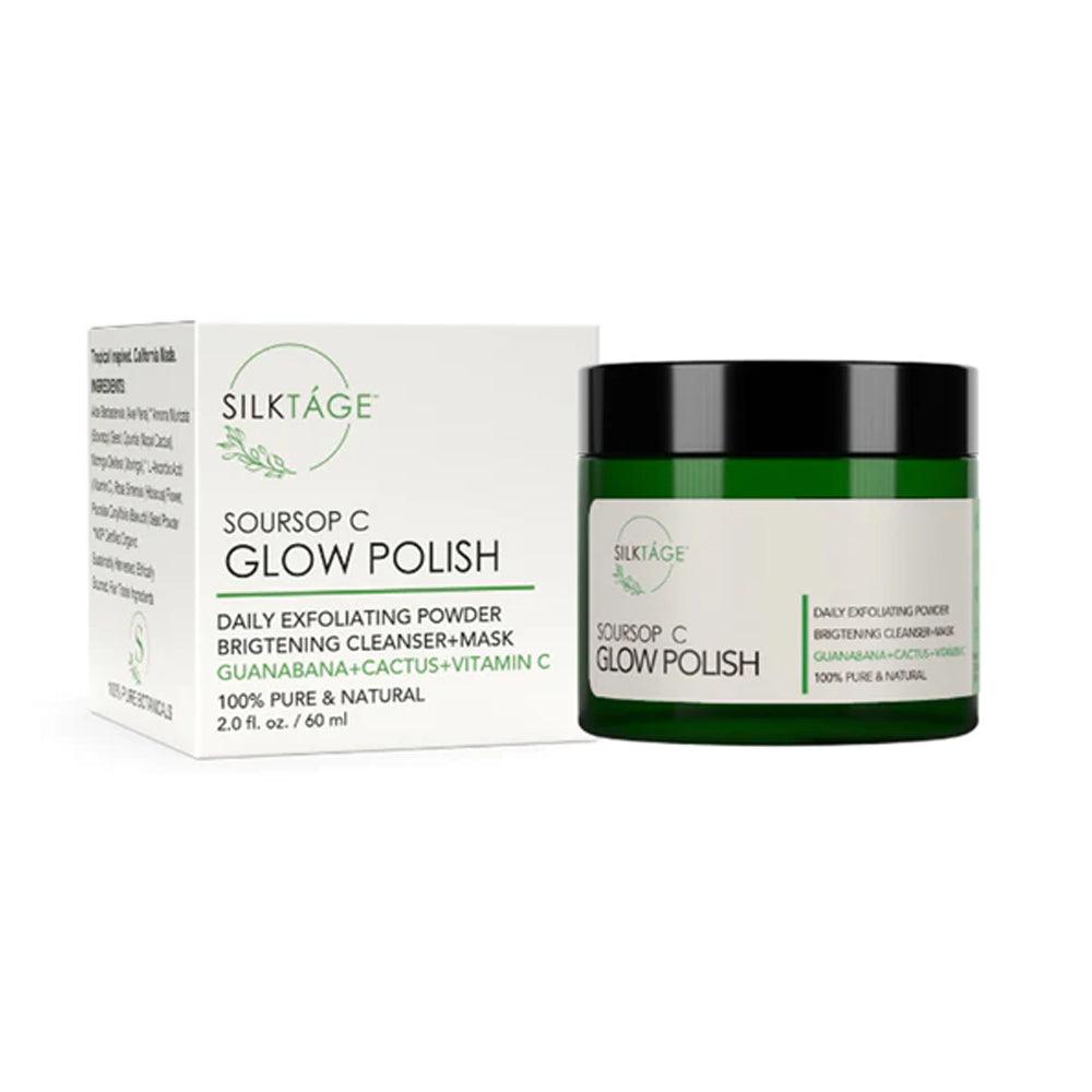 SOURSOP C GLOW POLISH - BRIGHTENING CLEANSER MASK - SILKTAGE