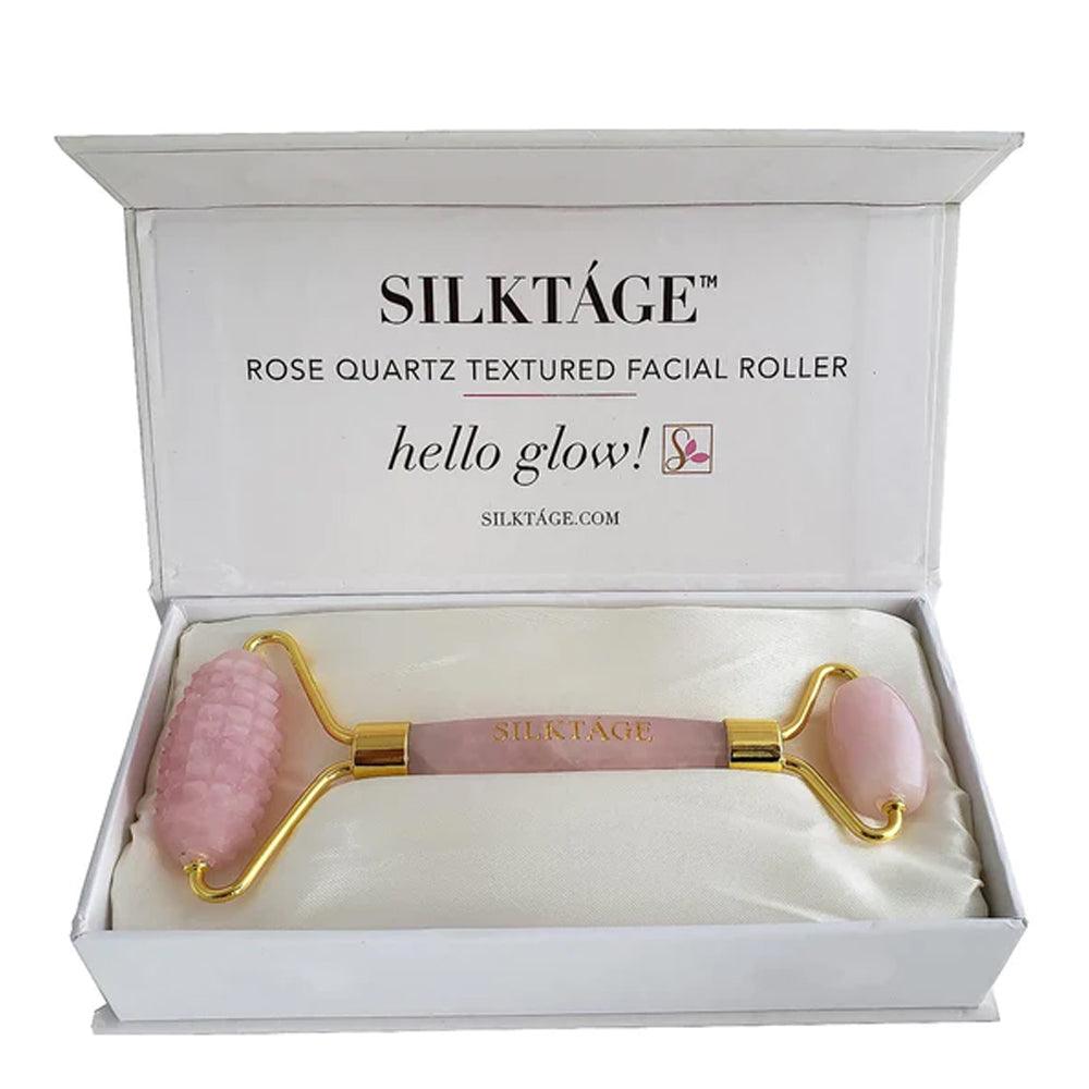 ROSE QUARTZ TEXTURED FACIAL ROLLER